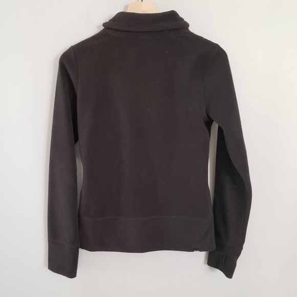 Bench Funnel Neck Logo Fleece Logo Jacket Black SZ Small - Picture 2 of 3